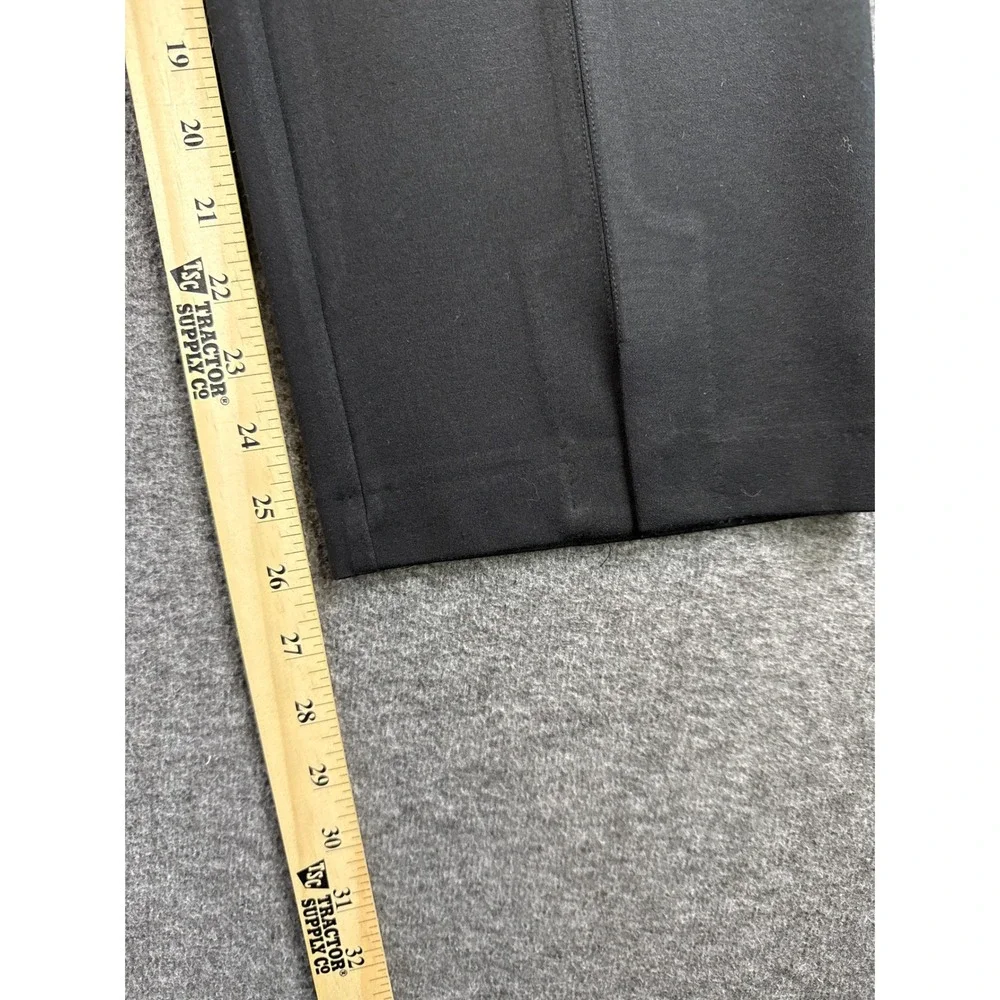 J.McLaughlin Blk Straight Leg Crepe Pants Women Size 10 Bartender Manager Career